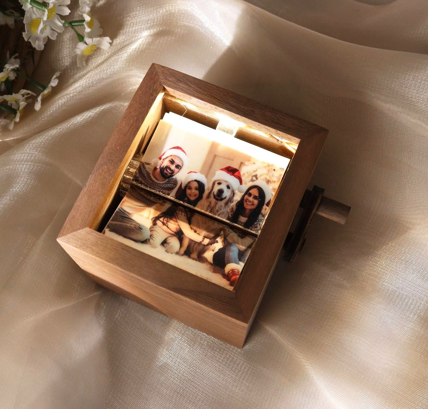 Máquina giratoria de flipbook de fotos personalizada