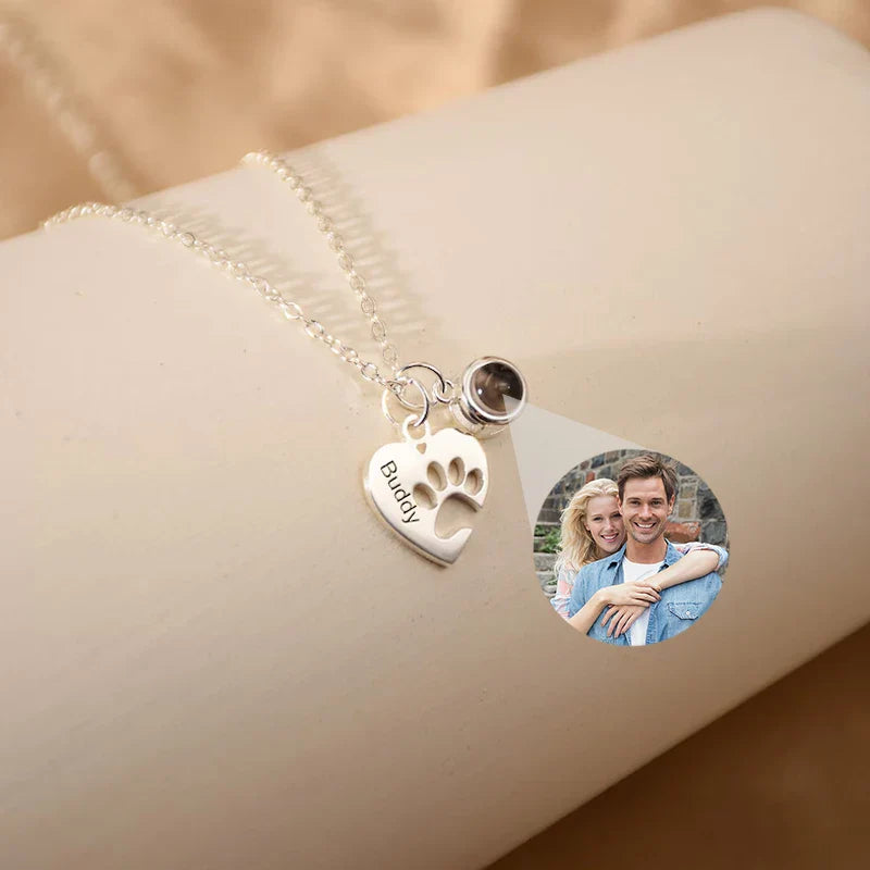 Collar con Foto Pet Love Huellas