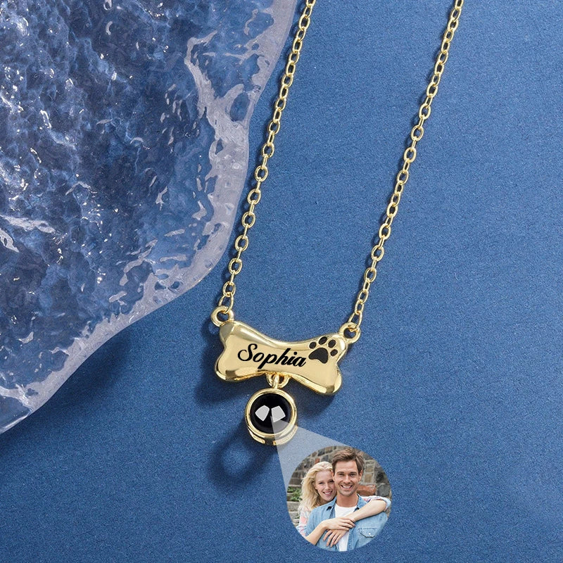Collar con Foto Pet Love Huellas