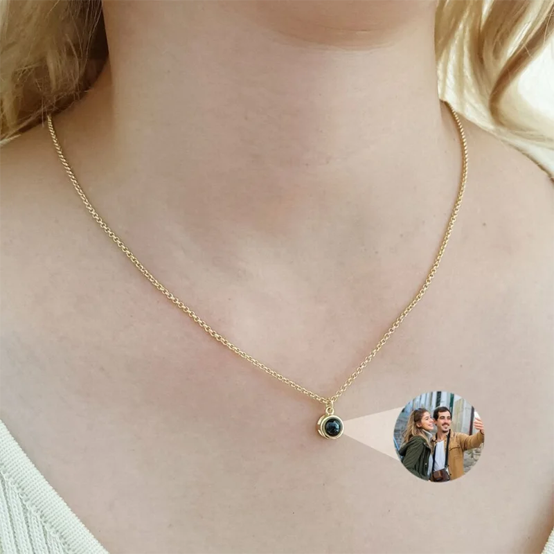 Collar con foto de proyección personalizada