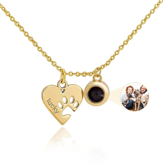 Collar con Foto Pet Love Huellas