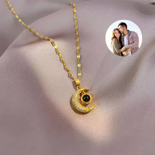 Collar con foto "Luna Miel"