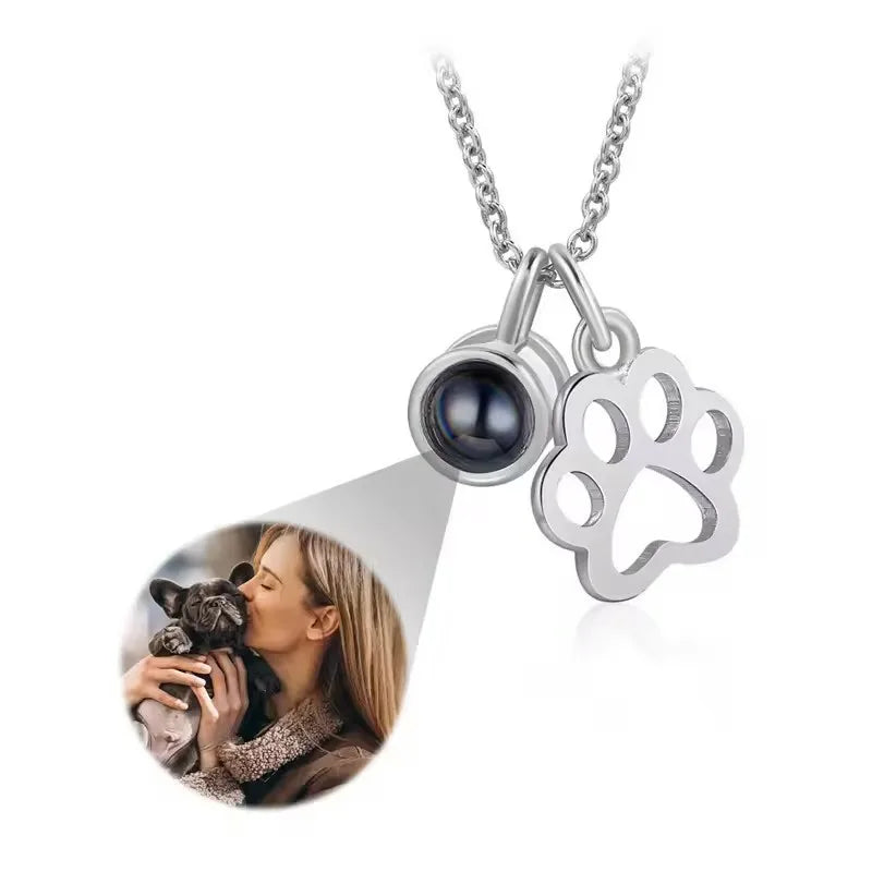 Collar con Foto Pet Love Huellas