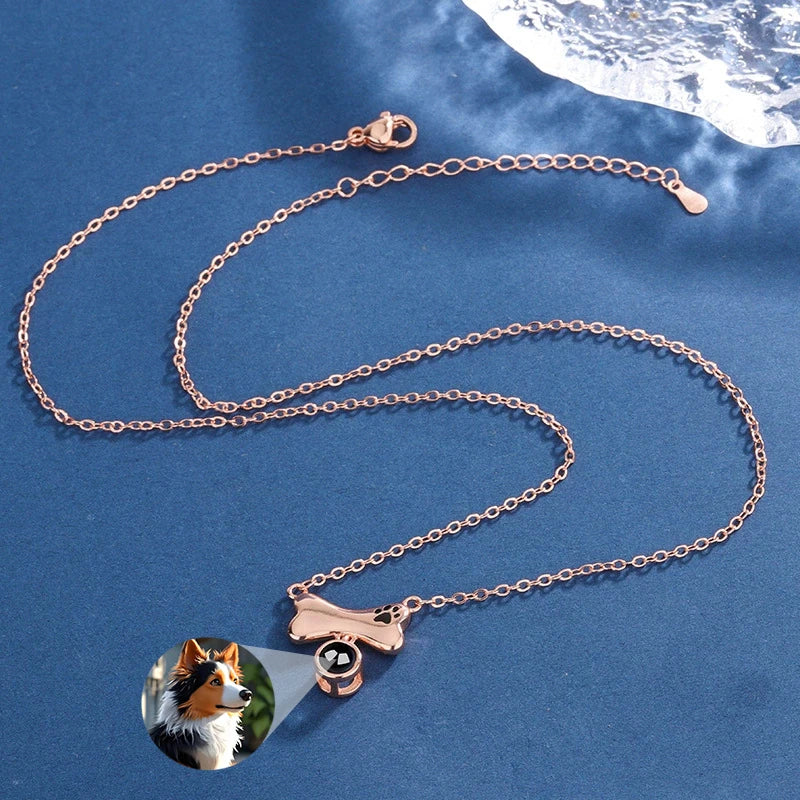 Collar con Foto Pet Love Huellas