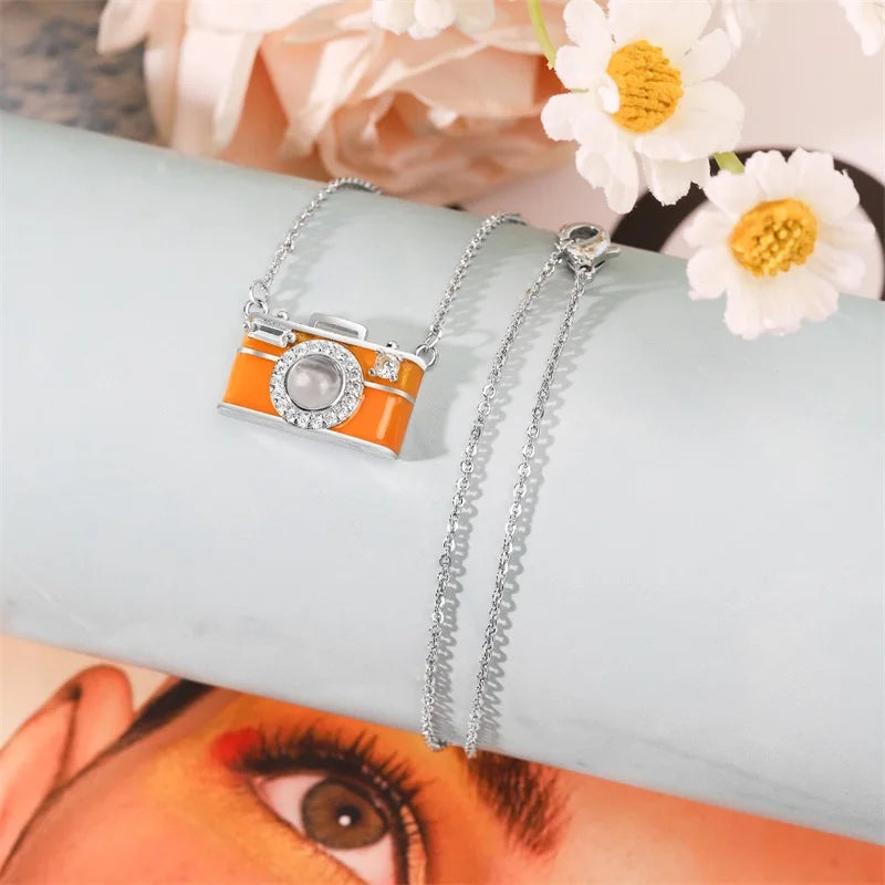 Collar Cámara con Foto de Proyección Personalizada