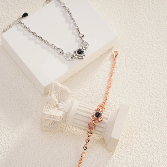 Brazalete "Glamour Heart" con Foto Personalizada