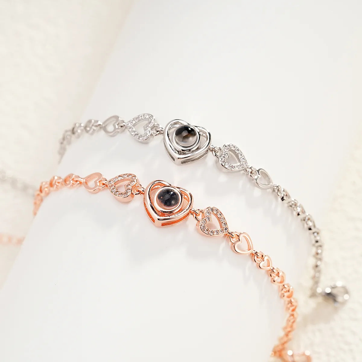 Pulsera "Glamour Heart" con Foto Personalizada