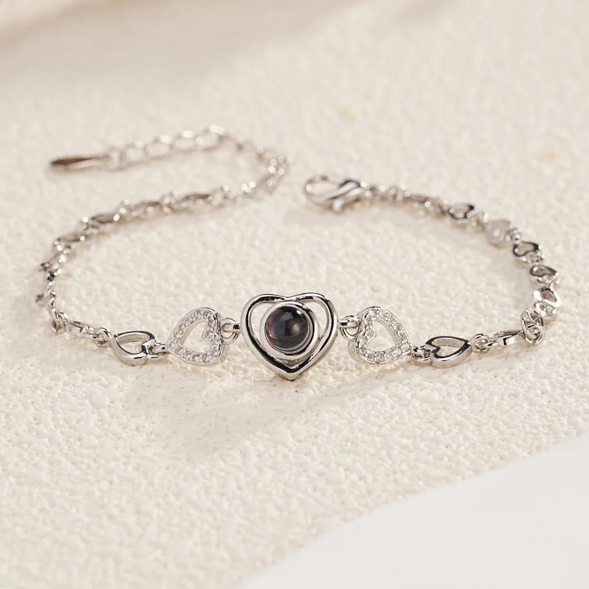 Pulsera "Glamour Heart" con Foto Personalizada
