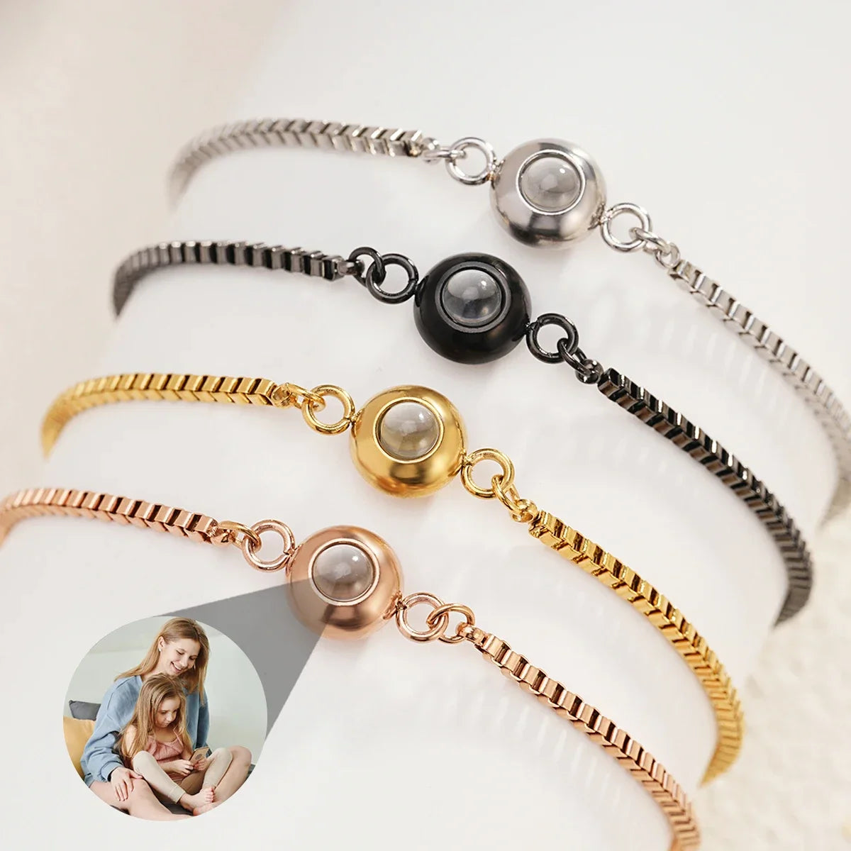 Brazalete con foto de proyección personalizada