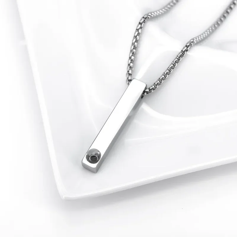 Collar de Barra Recta con Foto Personalizada y Proyección
